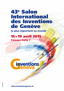 Salon international des inventions 2015 à Palexpo