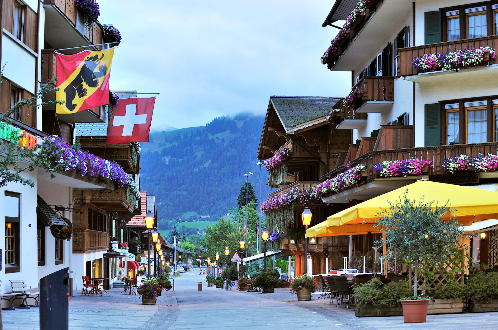 Gstaad city's view