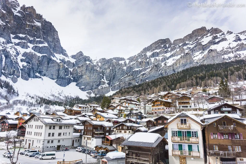 Leukerbad mountain view