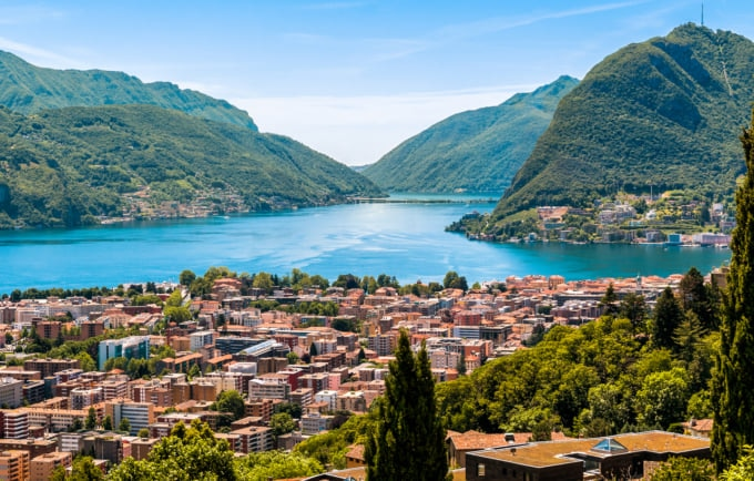 Lugano city's view